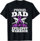 Proud Dad Of An Epilepsy Warrior Epilepsy T-Shirt - T-Shirt | Black