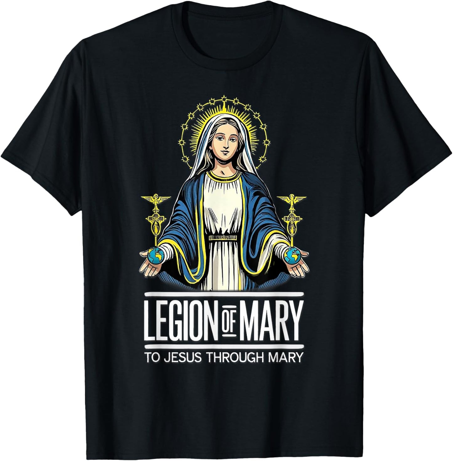 Legion Of Mary Our Lady Catholic T-Shirt - T-Shirt | Black