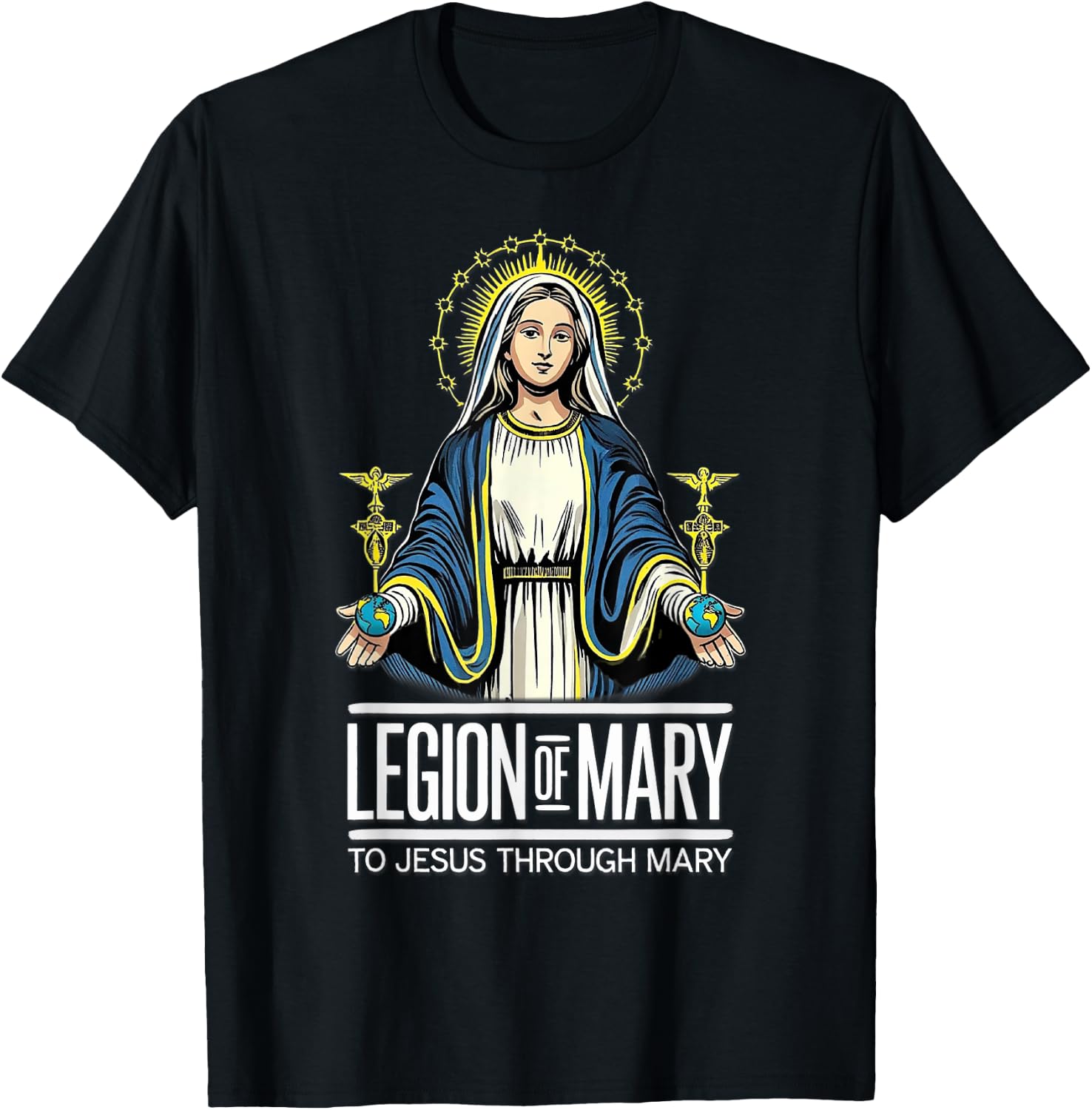 Legion Of Mary Our Lady Catholic T-Shirt - T-Shirt | Black