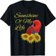 Eclectus Parrot, Female, Sunshine Sunflower T-Shirt - T-Shirt | Black