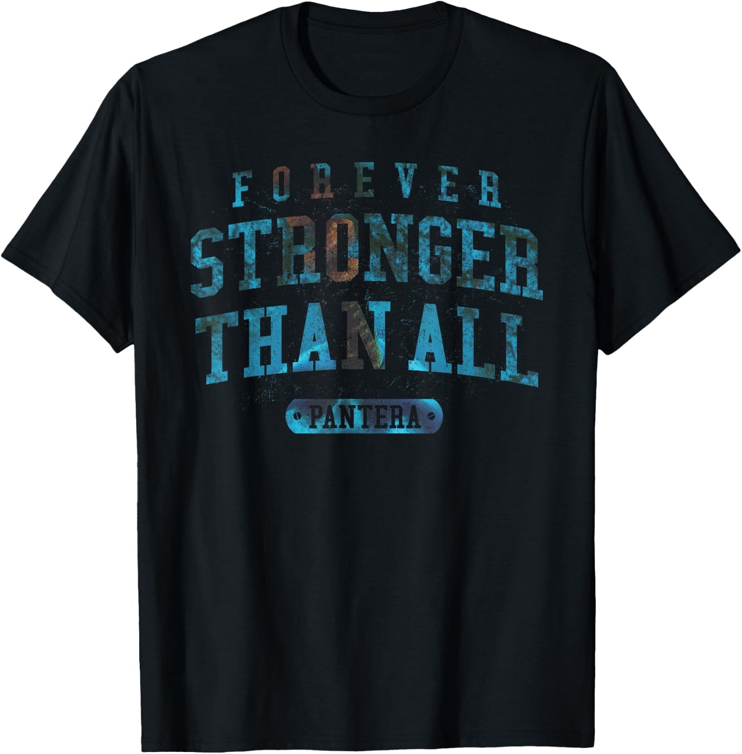 Pantera Official Forever Stronger Than All Blue T-Shirt - T-Shirt | Black