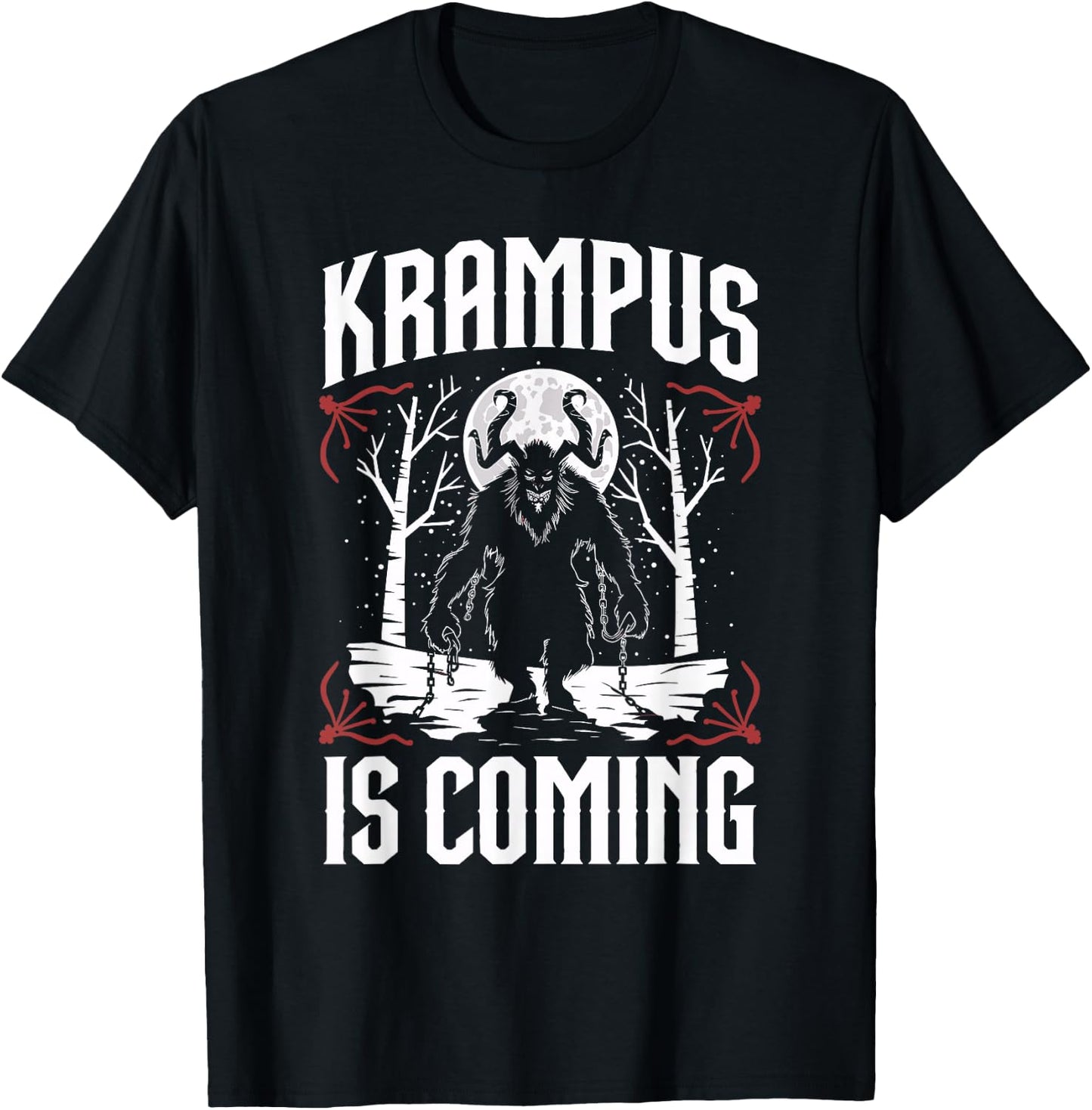 Krampusnacht Christmas Monster Krampus Lover Festive Horror T-Shirt - T-Shirt | Black