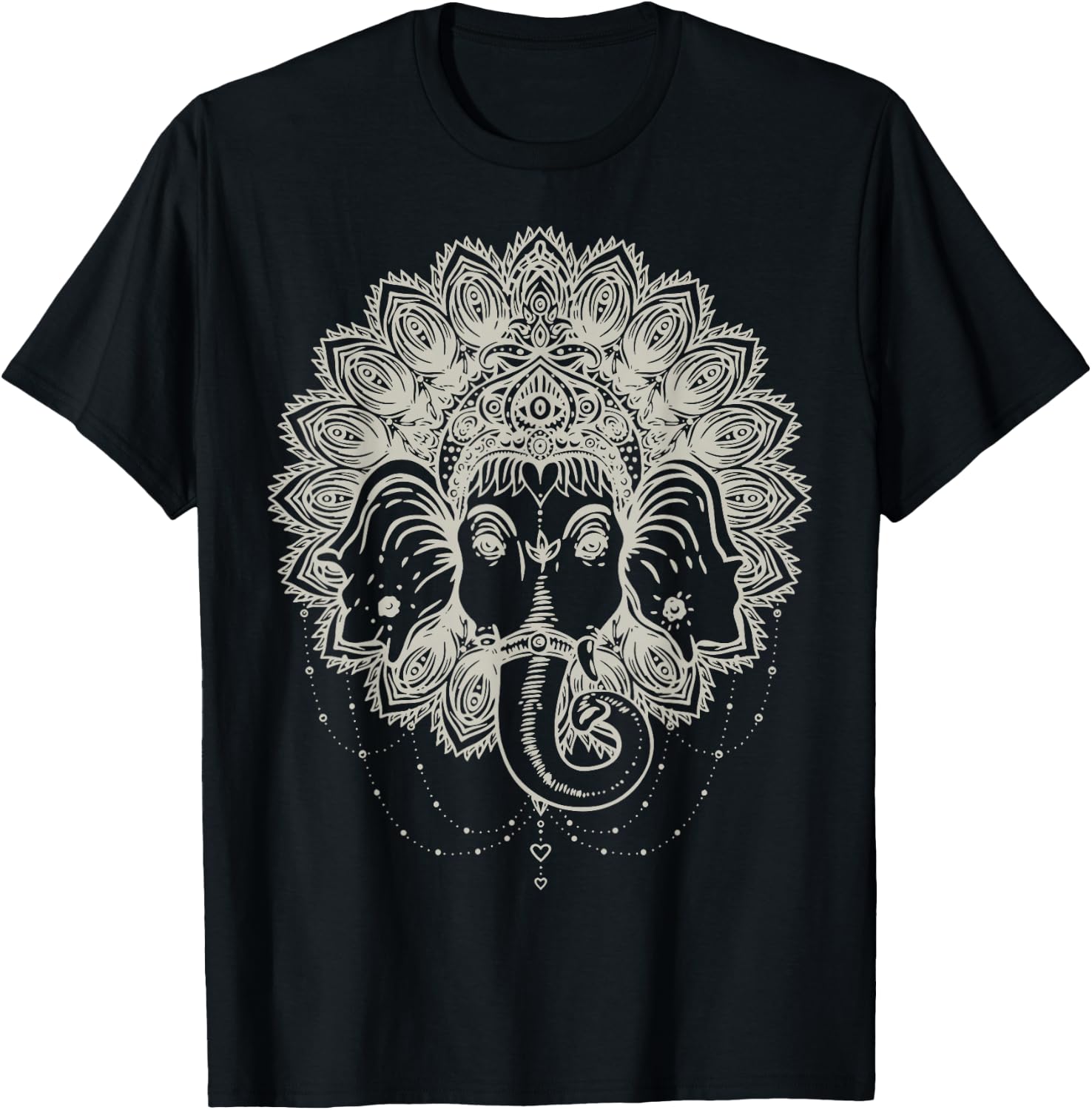Sak Yant Thai Tattoo Spiritual Ganesha Elephant Thailand T-Shirt - T-Shirt | Black