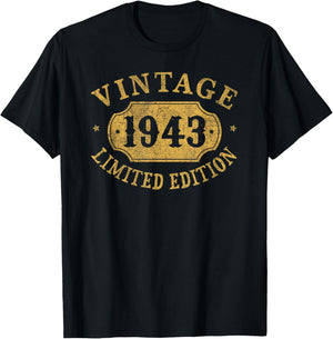 83rd Birthday Women 83 Year Old Men Funny 1943 83 Year Old T-Shirt - T-Shirt | Black