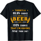 There's A 99,9% Chance I Need A Beer Funny Beer Lover Gift T-Shirt - T-Shirt | Black