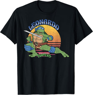 Teenage Mutant Ninja Turtles Leonardo Sun -Shirt T-Shirt - T-Shirt | Black