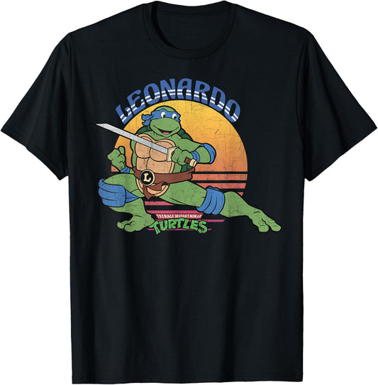 Teenage Mutant Ninja Turtles Leonardo Sun -Shirt T-Shirt - T-Shirt | Black