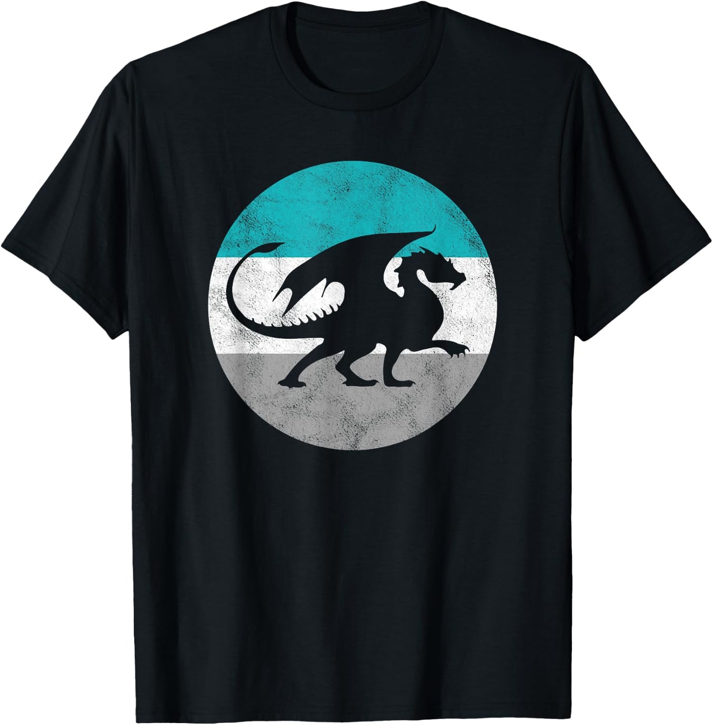 Dragon Gift Shirt Women Boys & Girls | Distressed T-Shirt - T-Shirt | Black