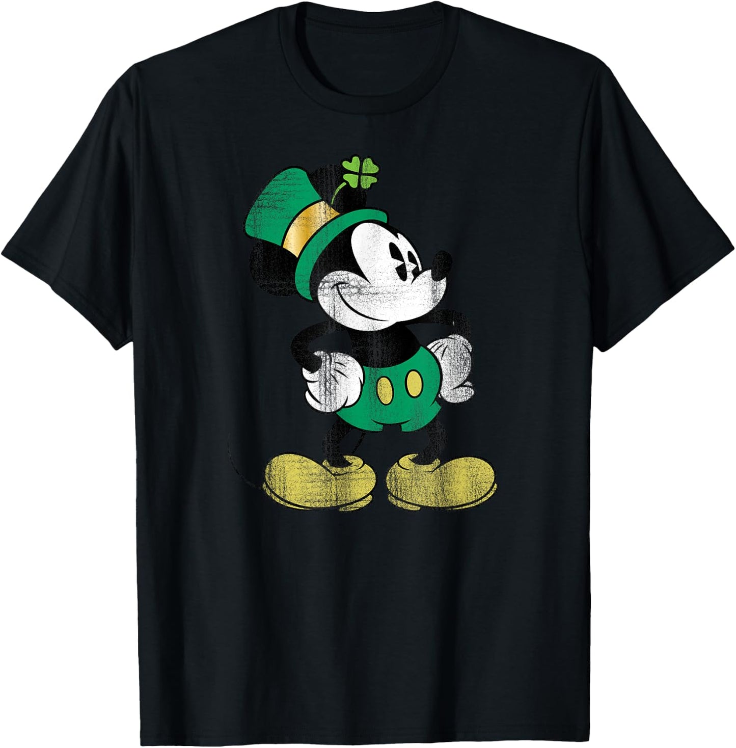 Mickey Mouse - St. Patrick's Day Leprechaun T-Shirt - T-Shirt | Black