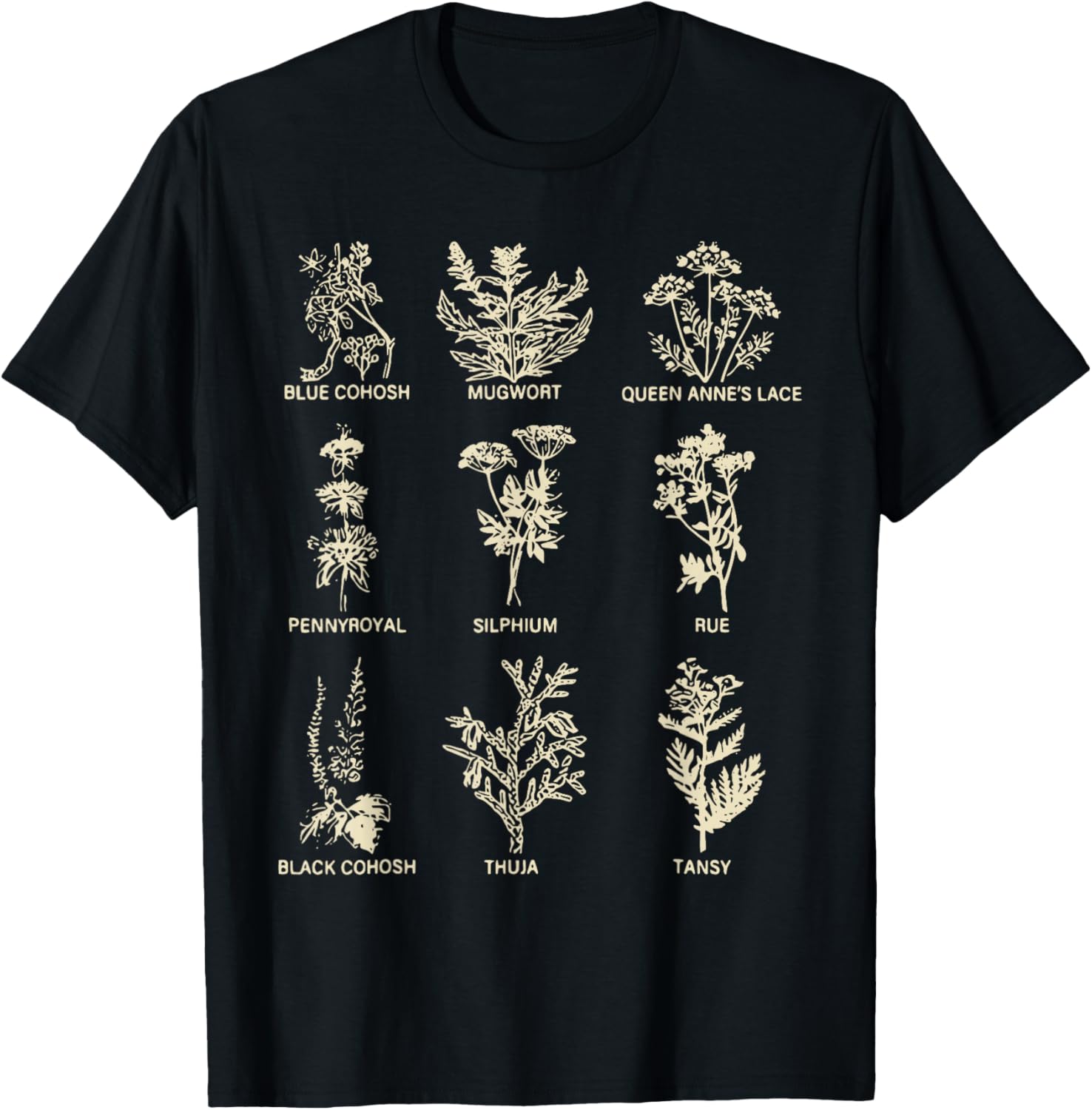 Subtle Pro Choice Rights My Body My Choice Herbs T-Shirt - T-Shirt | Black