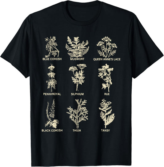 Subtle Pro Choice Rights My Body My Choice Herbs T-Shirt - T-Shirt | Black