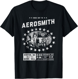 Aerosmith - Live at the Music Hall T-Shirt - T-Shirt | Black