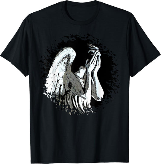 Alert - Weeping Angel - Don't Blink 1 - Sci Fi Fan T-Shirt - T-Shirt | Black