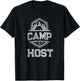 Retro CAMP HOST Campground Staff Campsite Team Hosting Crew T-Shirt - T-Shirt | Black