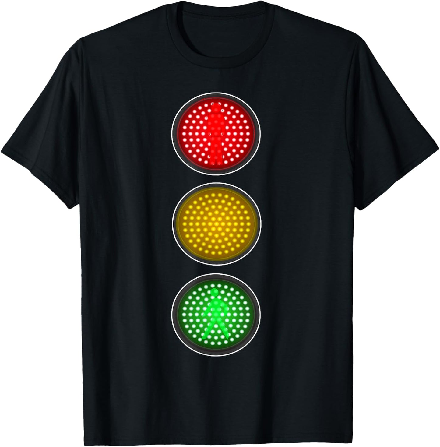 Funny Traffic Light Halloween Group Party Costume Idea T-Shirt - T-Shirt | Black