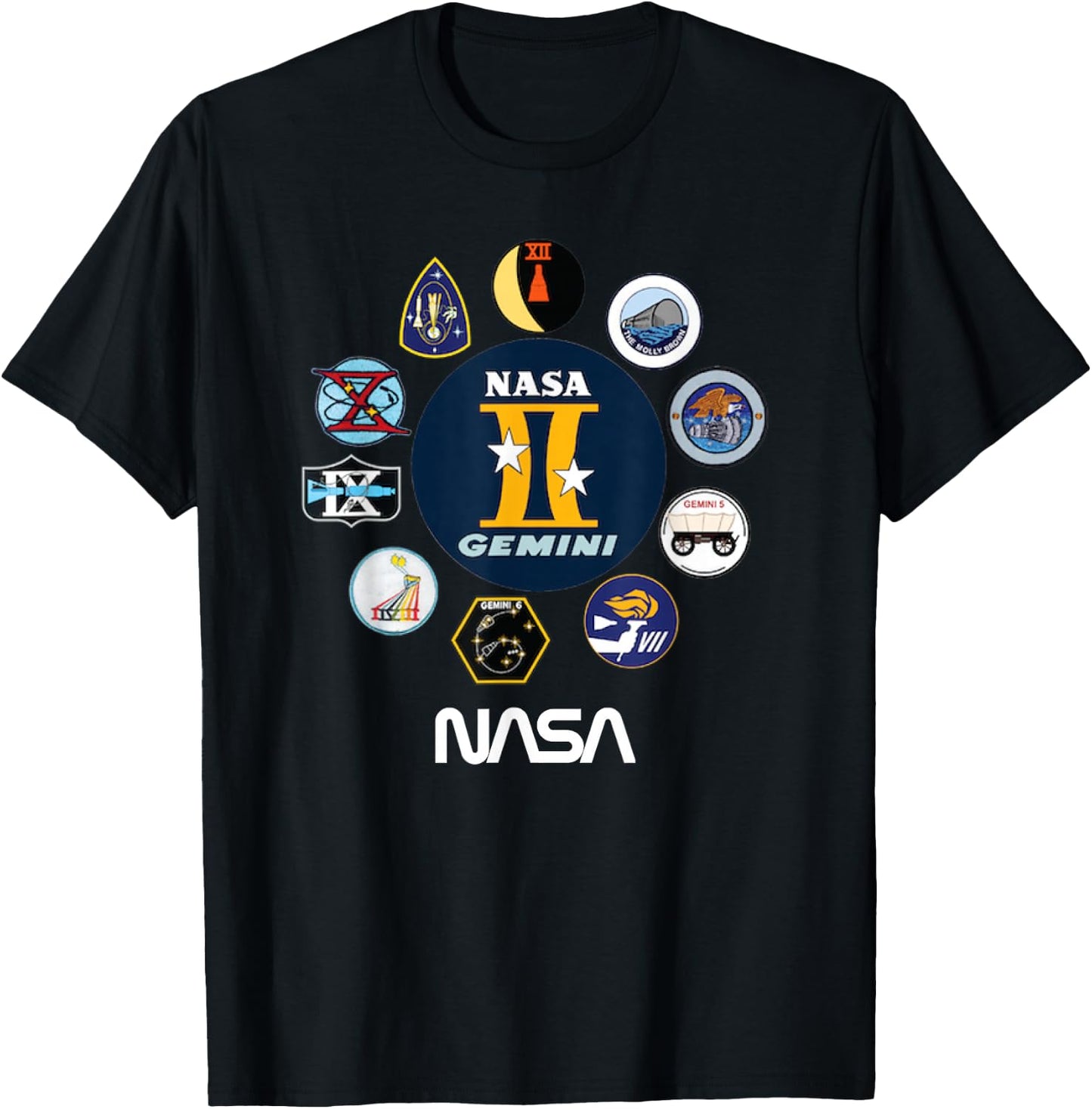 NASA Project Gemini T-Shirt - T-Shirt | Black