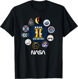 NASA Project Gemini T-Shirt - T-Shirt | Black