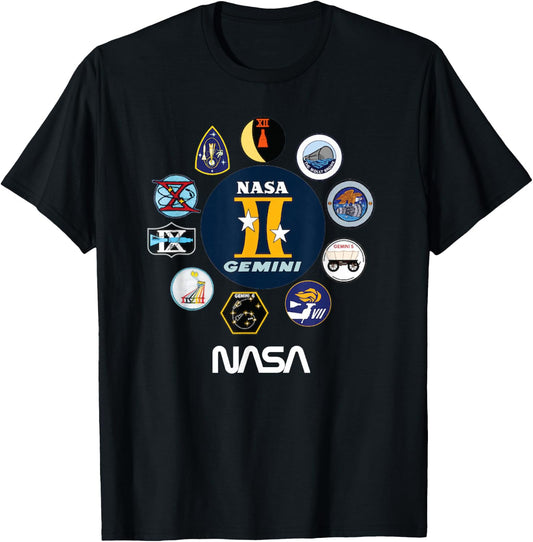 NASA Project Gemini T-Shirt - T-Shirt | Black