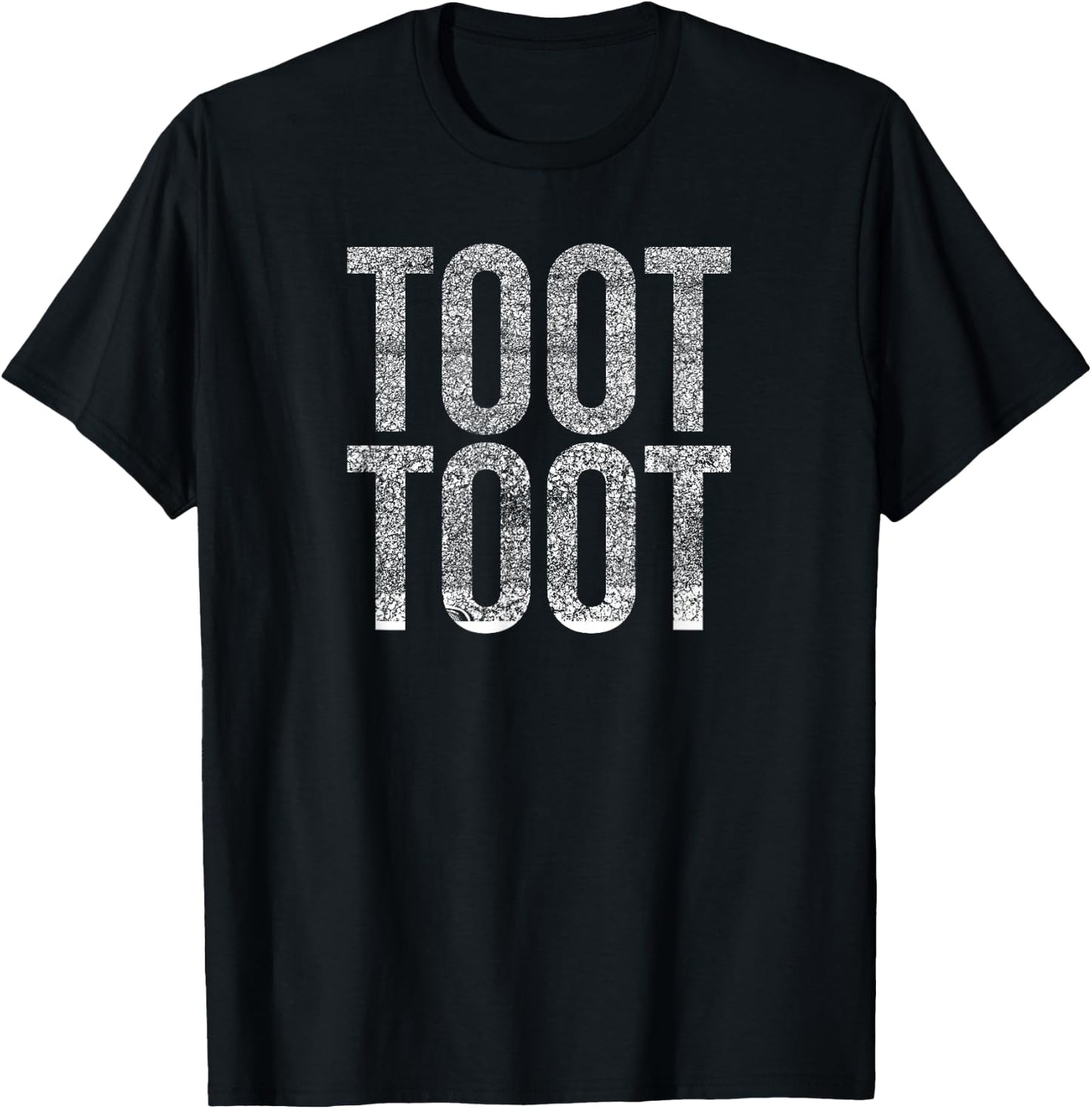 Funny Toot Toot Passing Gas or Train Sound T-Shirt - T-Shirt | Black