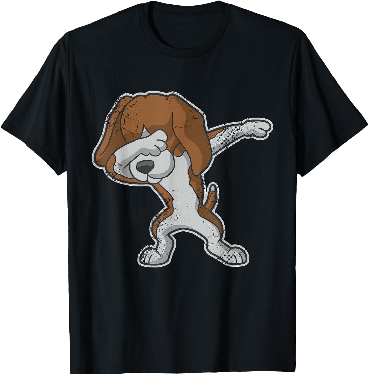 Beagle Dabbing Dog Dab Dance Women Girls Kids T-Shirt - T-Shirt | Black
