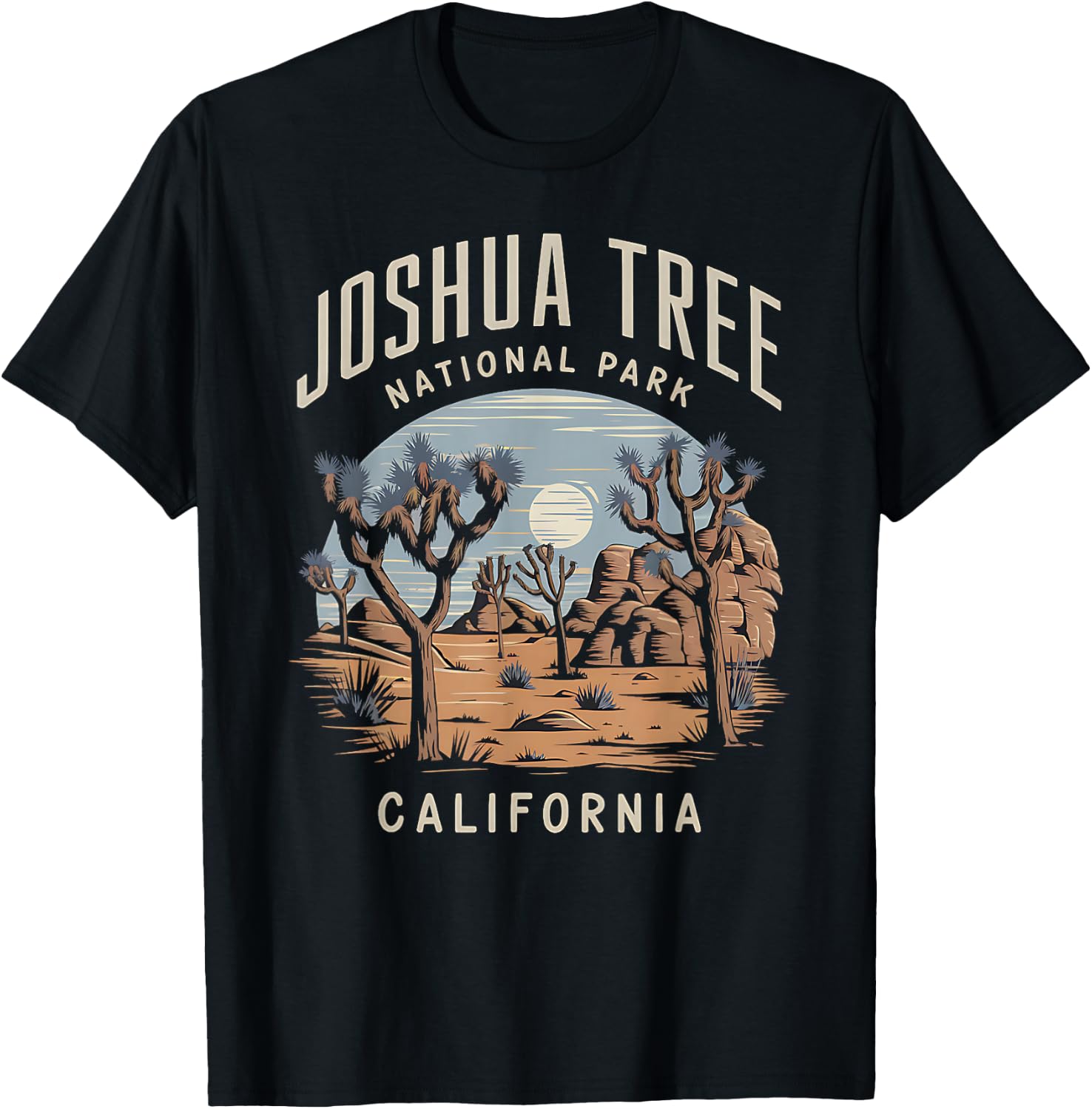 Discover the Beauty of Joshua Tree National Park California T-Shirt - T-Shirt | Black