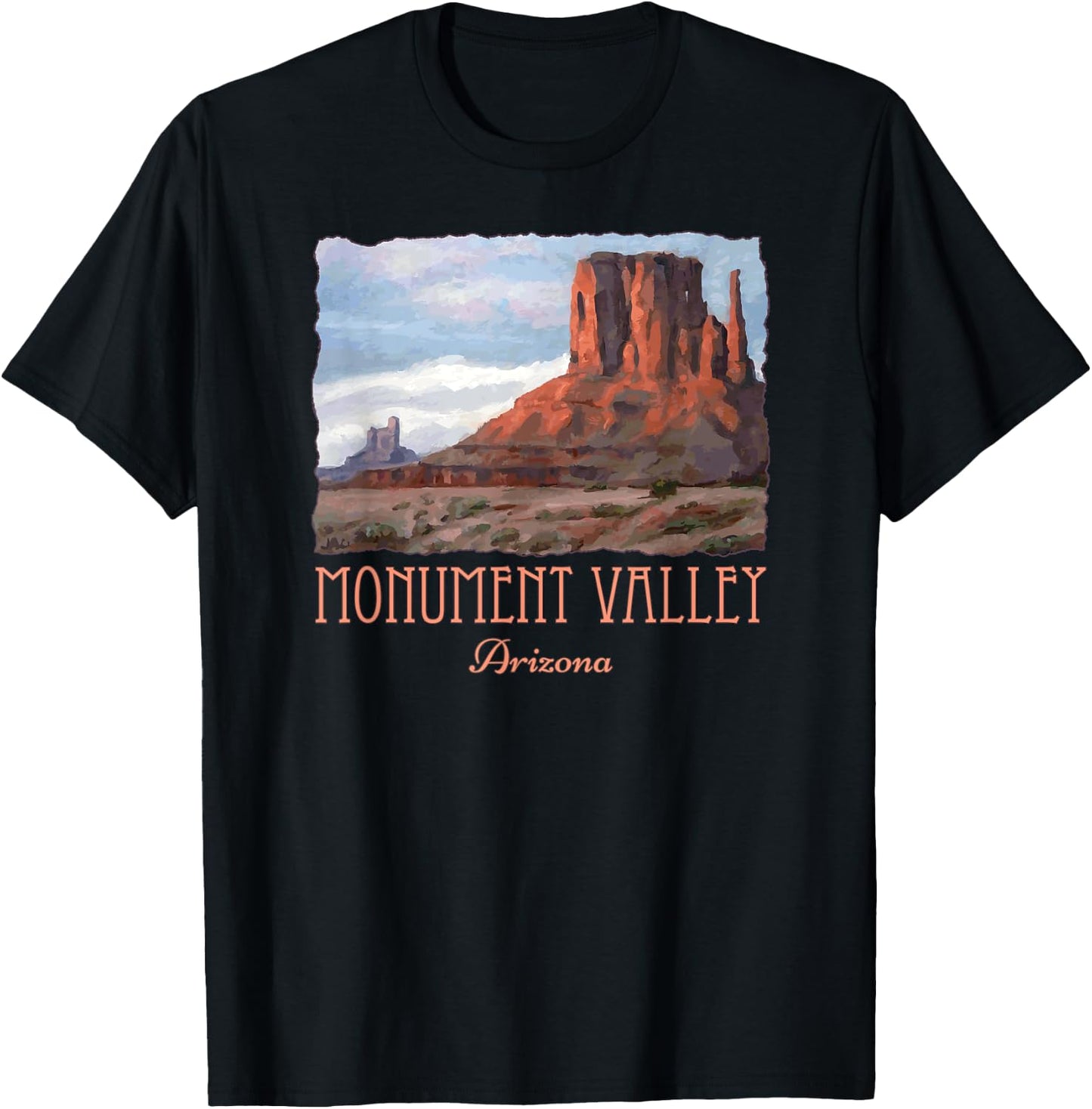 Monument Valley Arizona Beautiful Scenery Souvenir T-Shirt - T-Shirt | Black