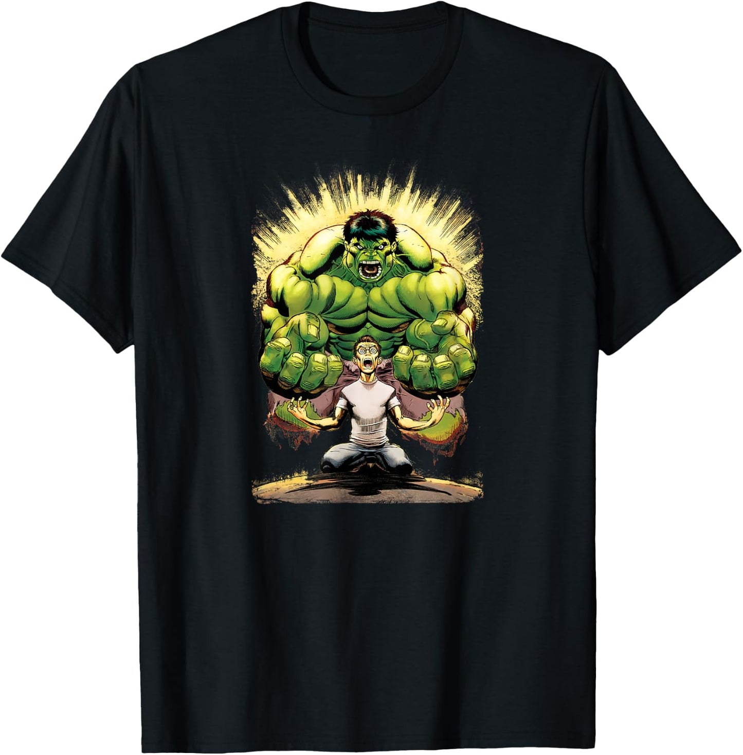 Marvel Hulk Insane in Both Bodies Graphic T-Shirt - T-Shirt | Black