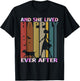And She Lived Happily Ever After Vintage Dog Lover Gift Women T-Shirt - T-Shirt | Black