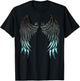 Angel Wings Back Print T-Shirt - T-Shirt | Black