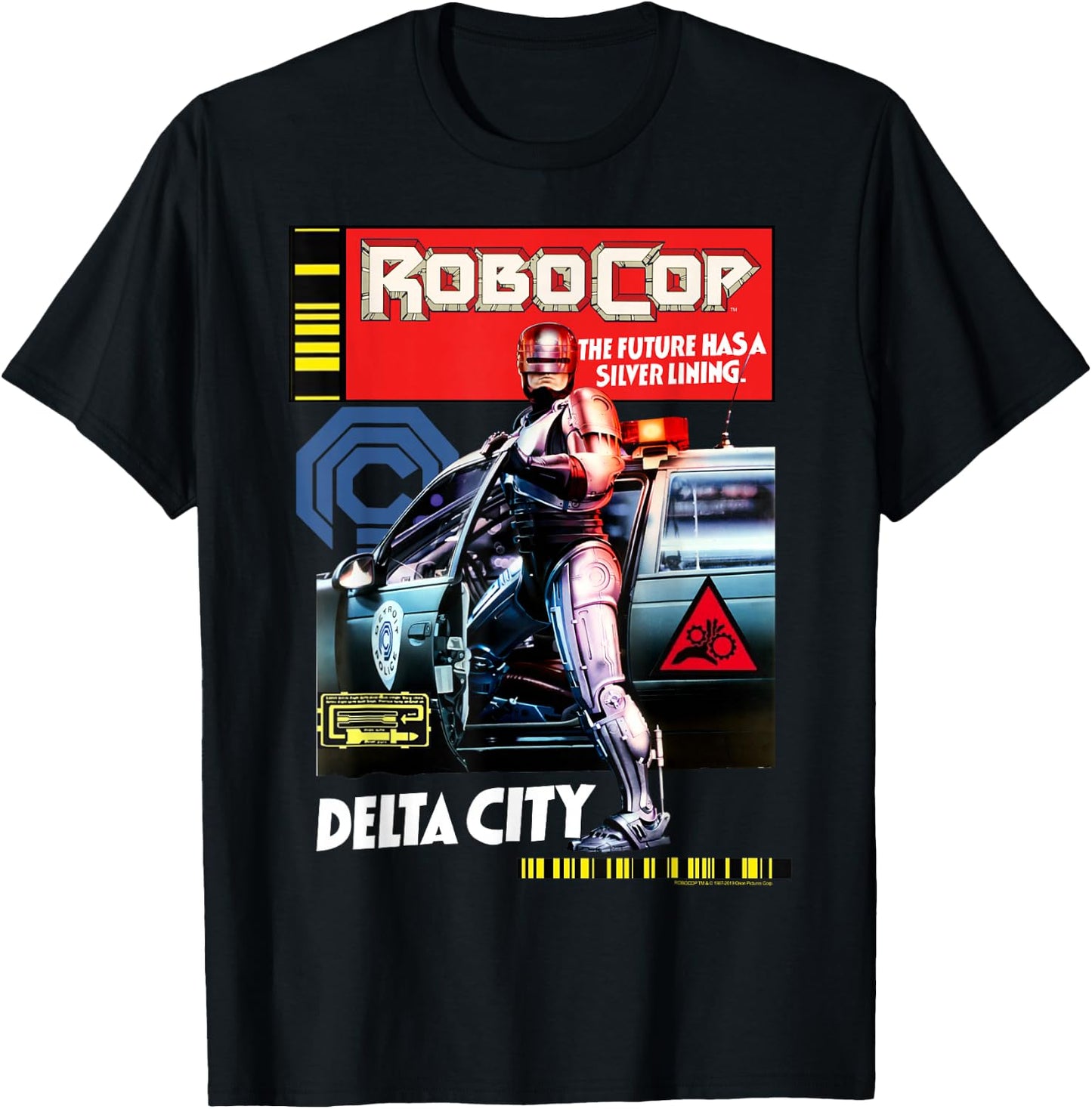 RoboCop Delta City Magazine Cover Poster T-Shirt - T-Shirt | Black