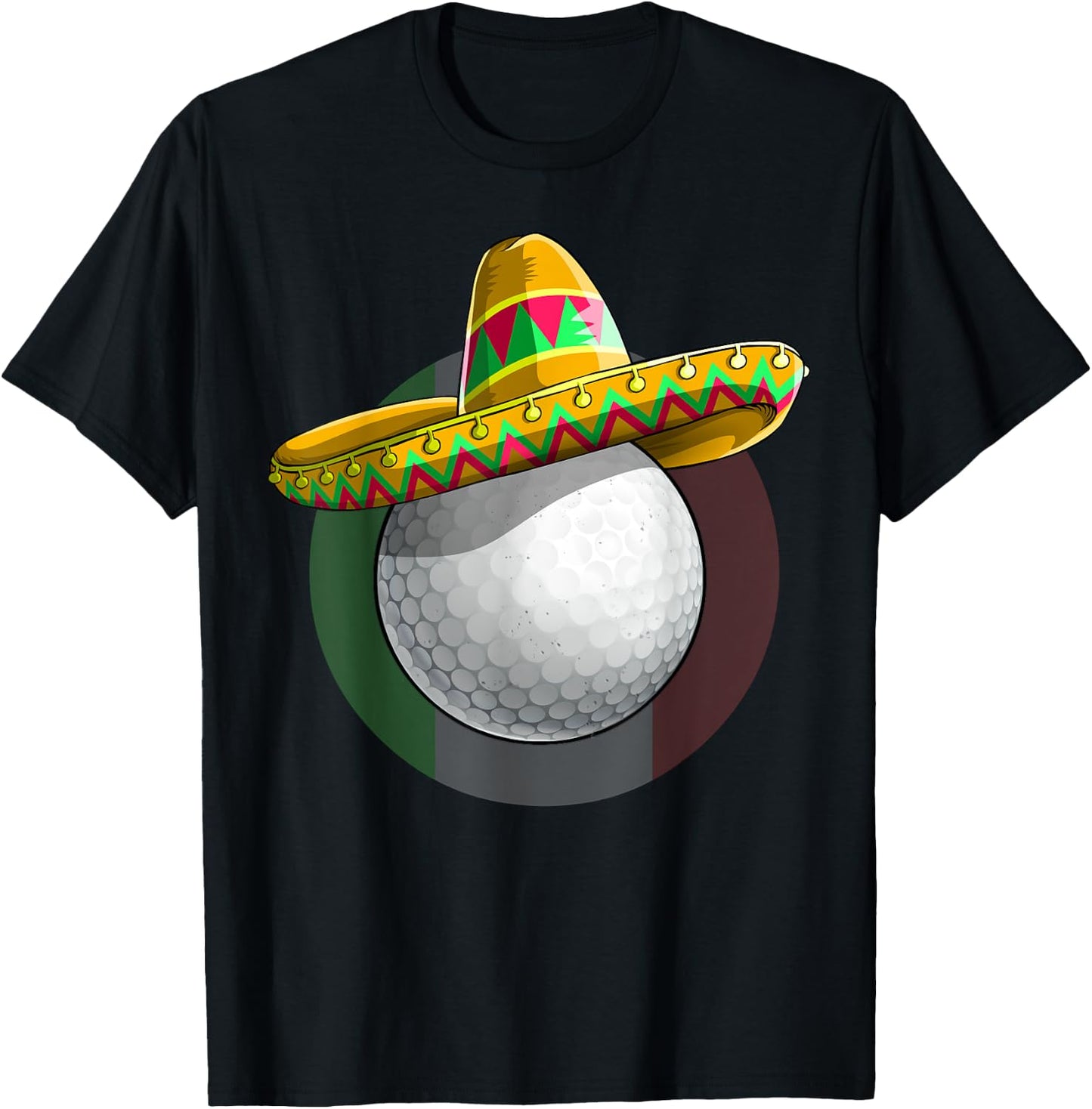 Cinco de Mayo Golf T Shirt Women Men Kids Sombrero Golfing T-Shirt - T-Shirt | Black