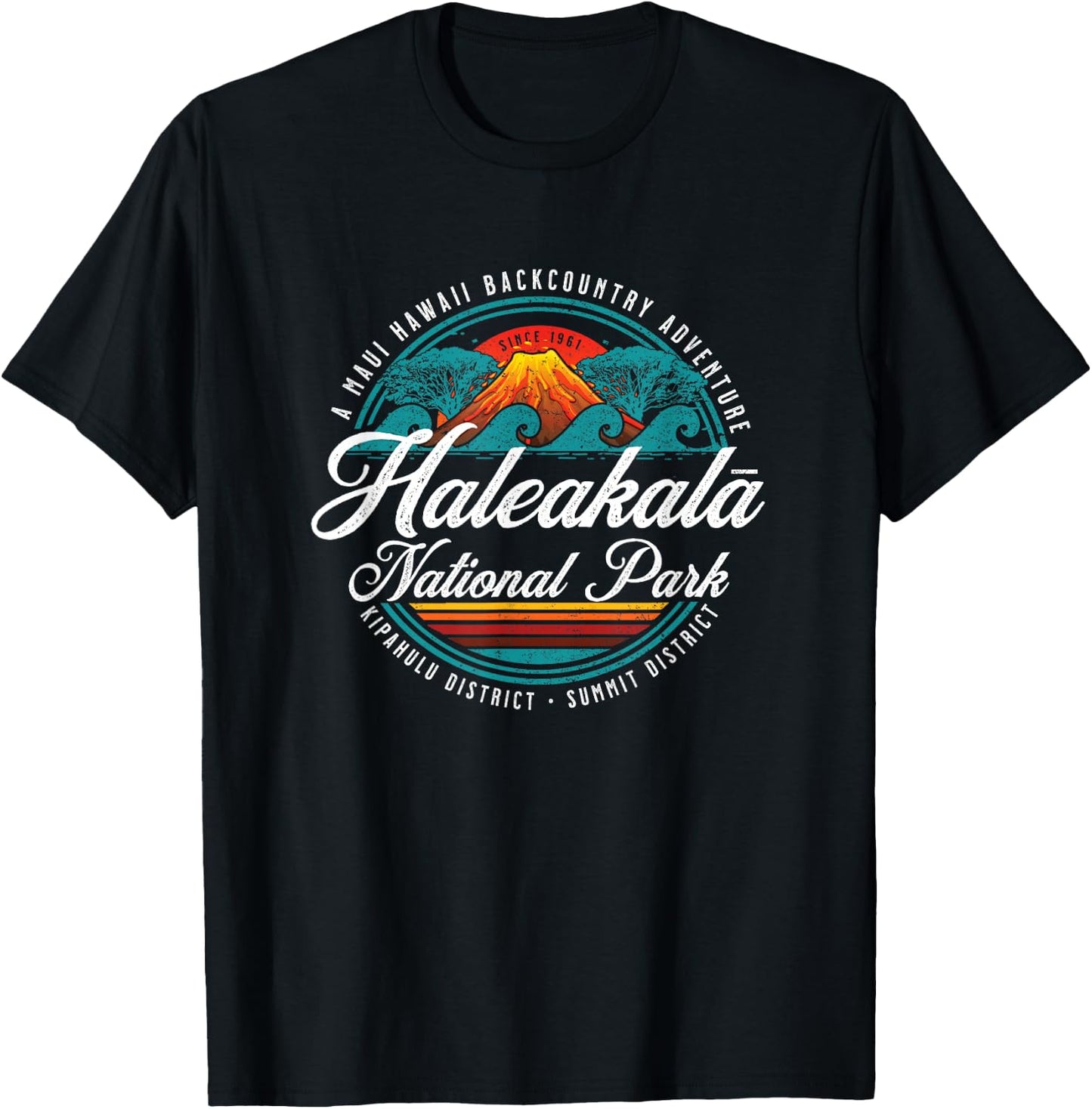 Haleakala National Park USA Sunrise Viewing Hiking Souvenir T-Shirt - T-Shirt | Black