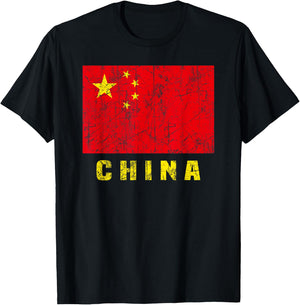China Flag Chinese National Symbol Patriotic Men Women T-Shirt - T-Shirt | Black