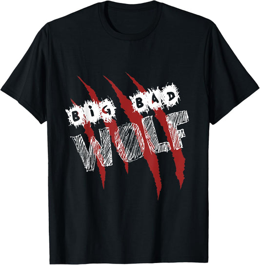 The Big Bad Wolf Shirt Halloween scary T-Shirt - T-Shirt | Black