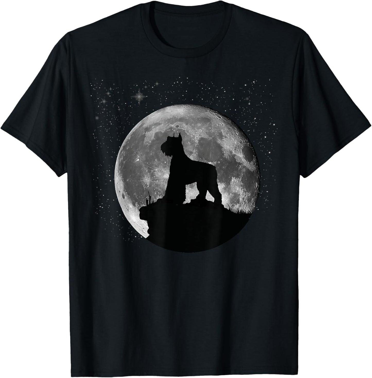 Schnauzer Standard Miniature & Giant-Schnauzer Dog Men Women Kids T-Shirt - T-Shirt | Black