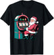 Santa Claus Slot Machine Christmas Slots T-Shirt - T-Shirt | Black