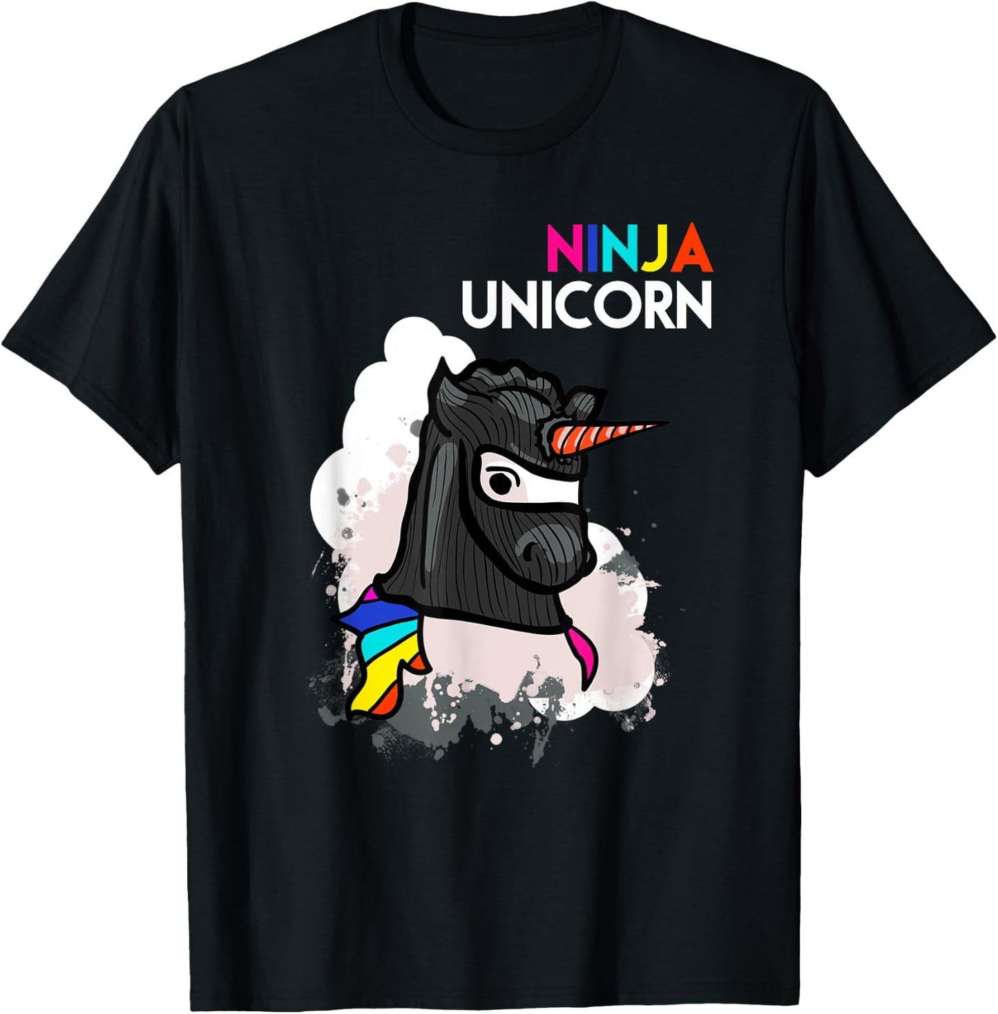 Unicorn Ninja Funny Cool Martial Arts Fighter Gift T-Shirt - T-Shirt | Black