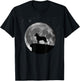 Smooth Collie Dog Moon T-Shirt - T-Shirt | Black