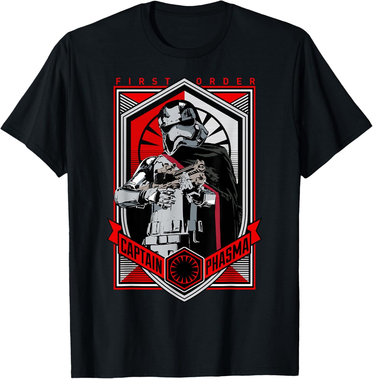 Star Wars The Force Awakens Captain Phasma First Order T-Shirt - T-Shirt | Black