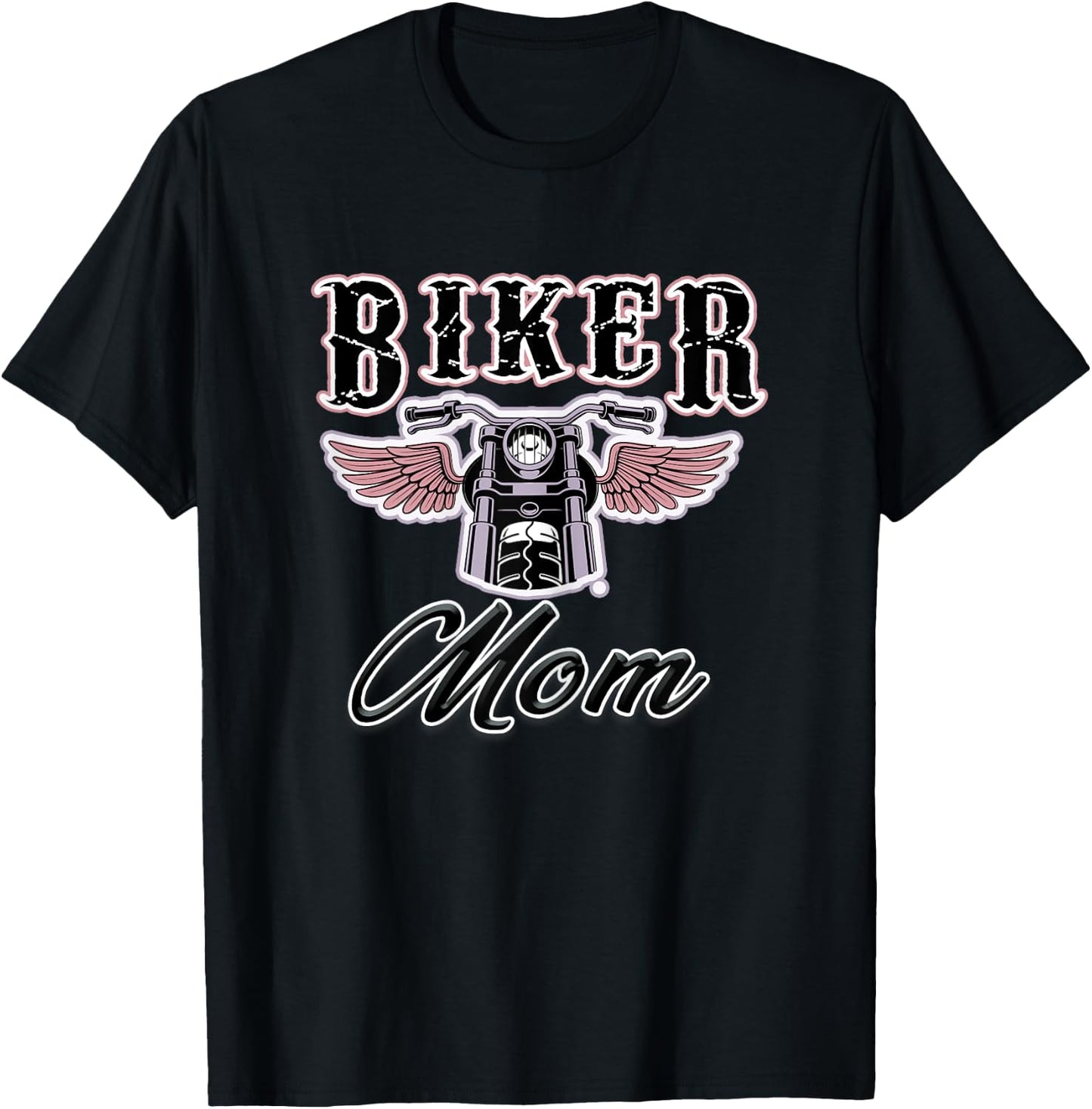 Motorcycle Mom Gift- Biker Mom T-Shirt - T-Shirt | Black