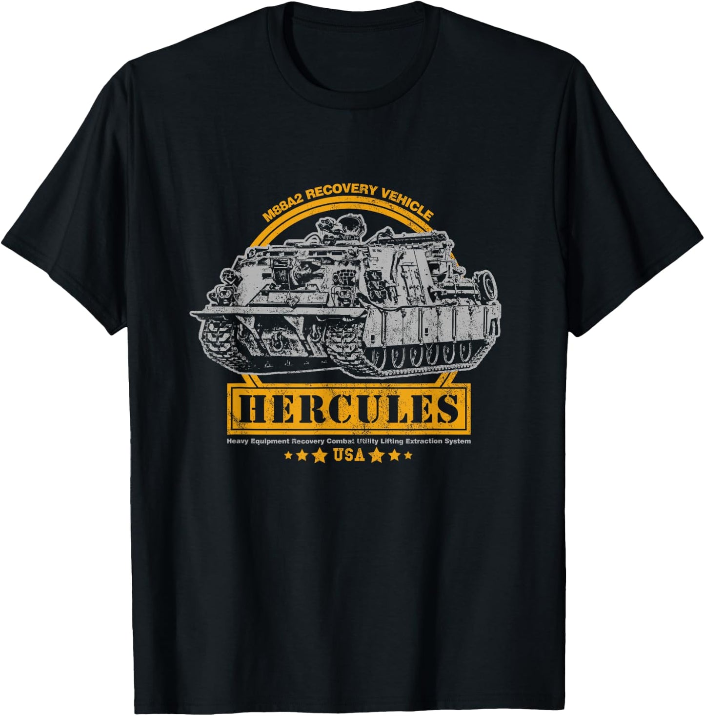 M88 Recovery Vehicle - M88A2 HERCULES ARV T-Shirt - T-Shirt | Black