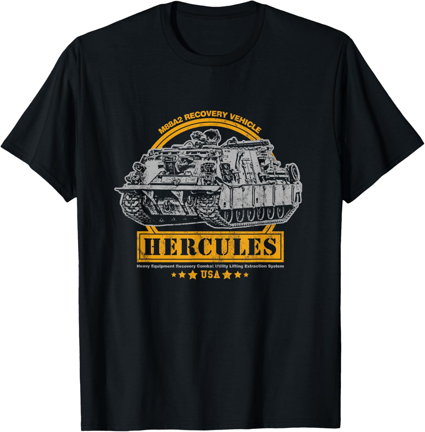 M88 Recovery Vehicle - M88A2 HERCULES ARV T-Shirt - T-Shirt | Black