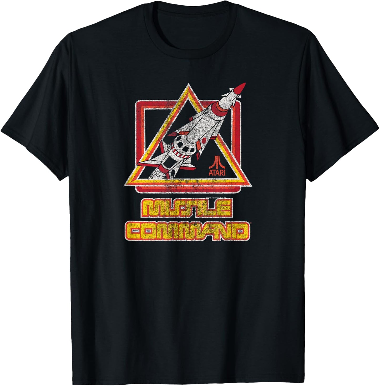 Atari Missle Command Retro T-Shirt - T-Shirt | Black