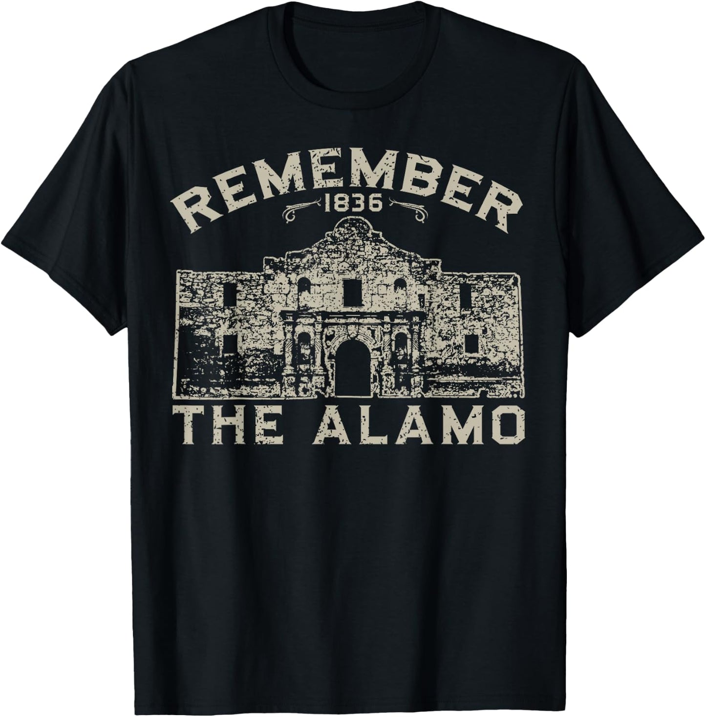 Remember the Alamo story of San Antonio Texas T-Shirt - T-Shirt | Black