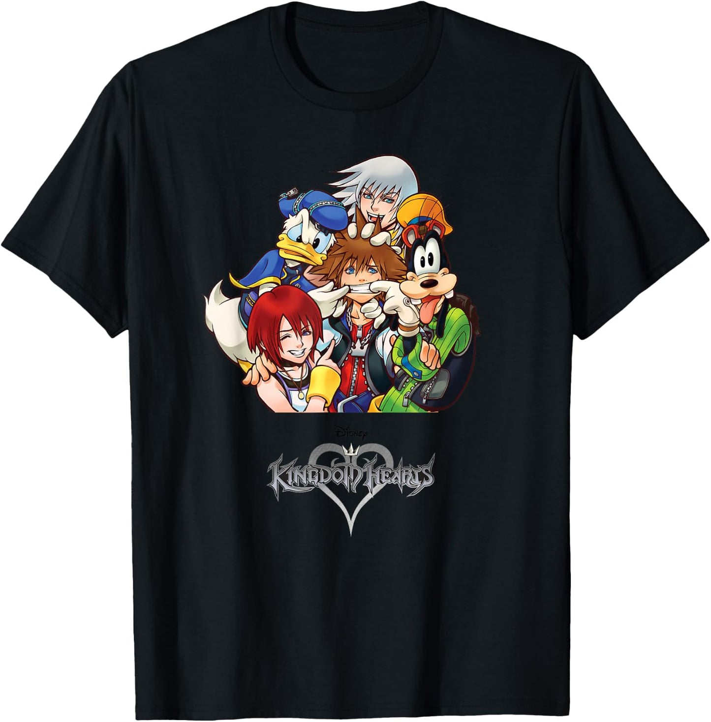 Disney Kingdom Hearts Group T-Shirt - T-Shirt | Black