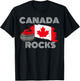 Canada Rocks Curling Team Support Proud Canada Flag T-Shirt - T-Shirt | Black