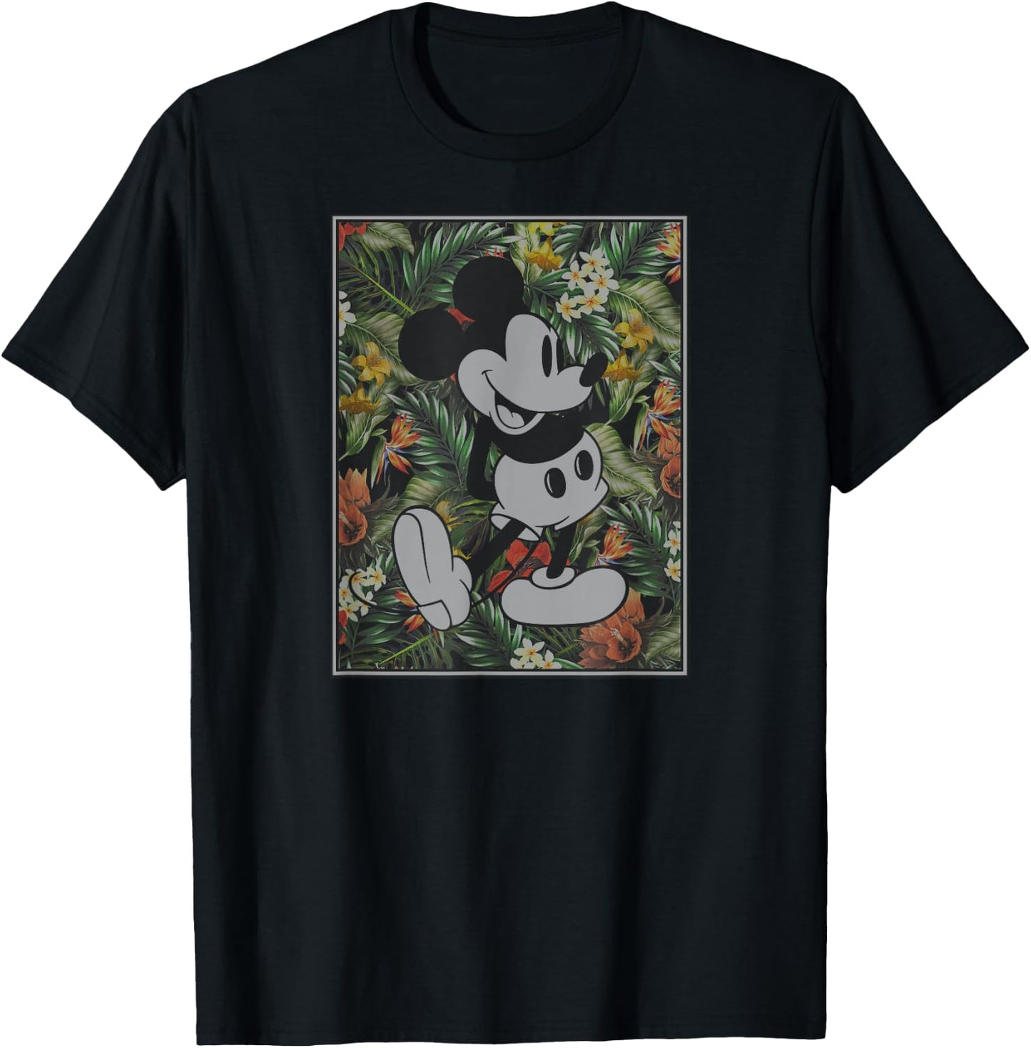 Disney - Tropical Mickey Mouse T-Shirt - T-Shirt | Black