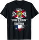 Florida Home Texas Roots State Tree Flag Shirt Love Gift T-Shirt - T-Shirt | Black