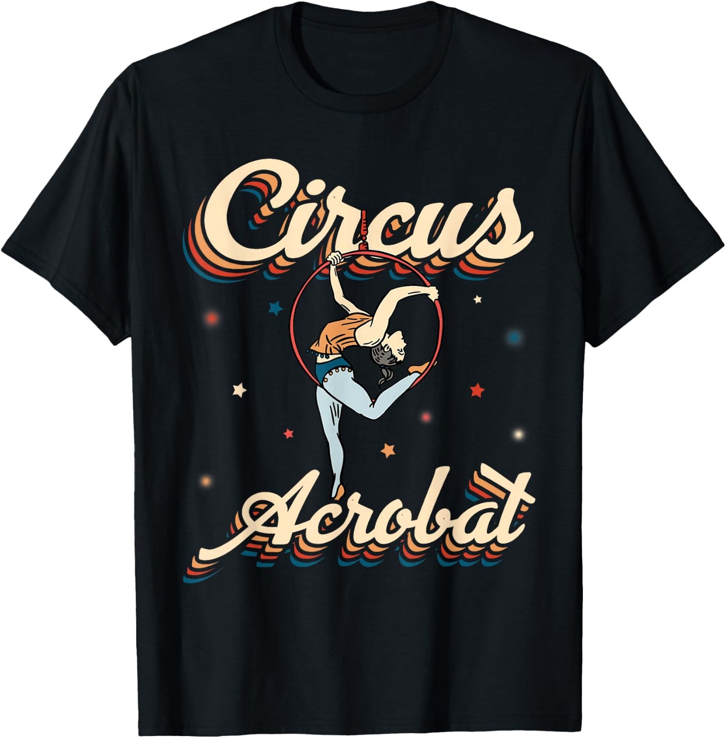 Circus Acrobat Vintage Circus Acrobat T-Shirt - T-Shirt | Black