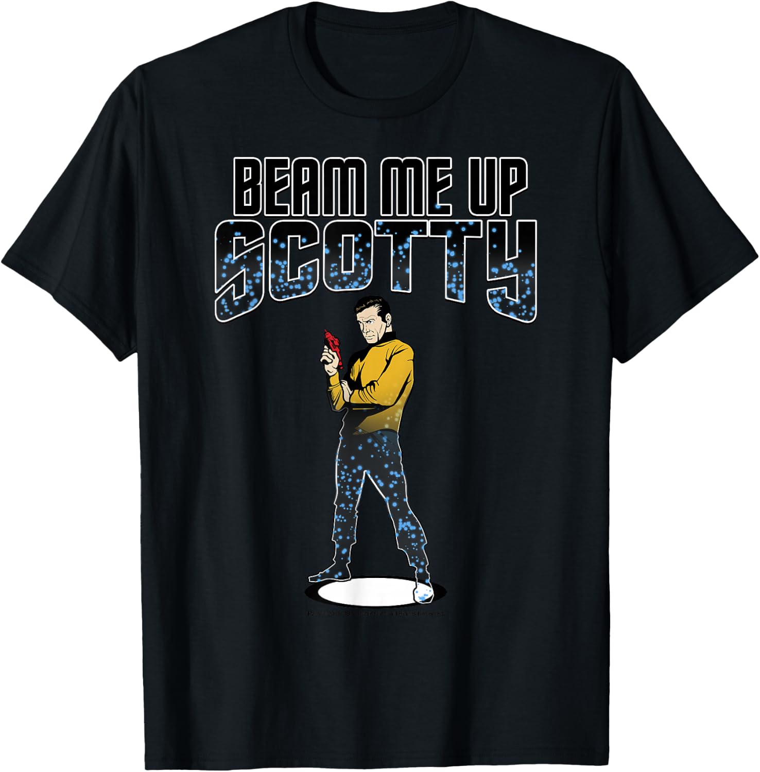 Star Trek The Original Series Beam Me Up Scotty T-Shirt - T-Shirt | Black